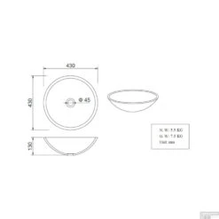 Waskomset Solidsurface Incl RVS Inbouwkraan Afvoer En Waste -Sealkin Badkamermeubilair Winkel 36.4042 1 1