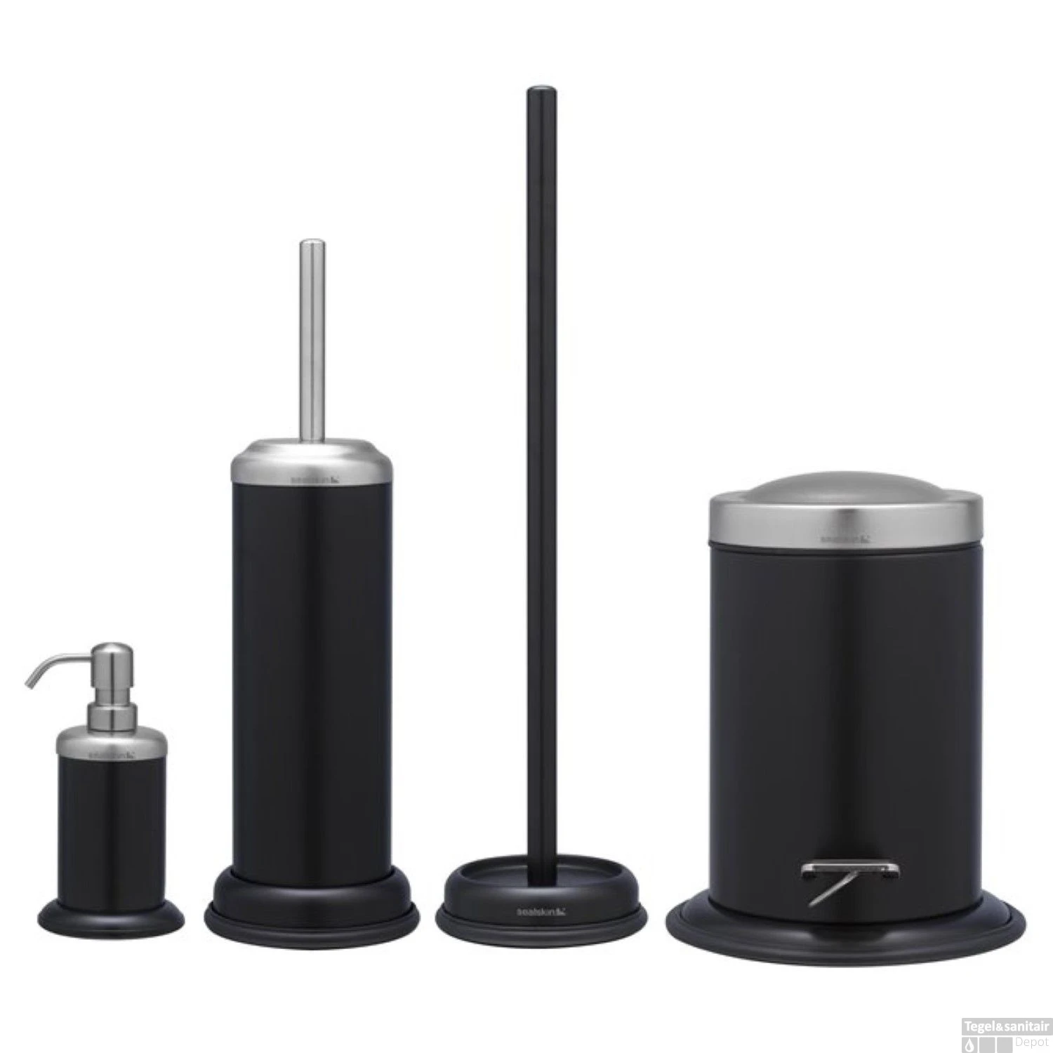 SEALSKIN Pedaalemmer Acero 22 X 28 Cm RVS Zwart 6 SEALSKIN Pedaalemmer Acero 22 X 28 Cm RVS Zwart - Afbeelding 4