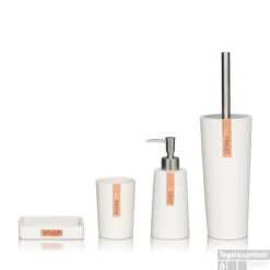 Zeepbakje Sealskin Pierra 12,2 X 8,6 Cm Polyresin Wit -Sealkin Badkamermeubilair Winkel 361870110 sfeer 1