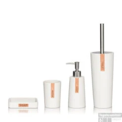 Toiletborstel Met Houder Sealskin Pierra Polyresin Wit -Sealkin Badkamermeubilair Winkel 361870110 sfeer 1 2