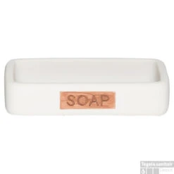 Zeepbakje Sealskin Pierra 12,2 X 8,6 Cm Polyresin Wit