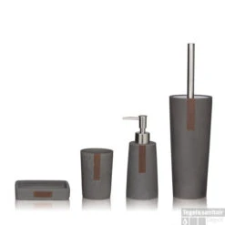 Toiletborstel Met Houder Sealskin Pierra Polyresin Grijs -Sealkin Badkamermeubilair Winkel 361870514 sfeer 1