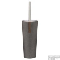 Toiletborstel Met Houder Sealskin Pierra Polyresin Grijs