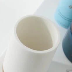 SEALSKIN Tandenborstelbeker Grace 10,2 X 7,2 Cm Polyresin Wit -Sealkin Badkamermeubilair Winkel 361910410 sfeer