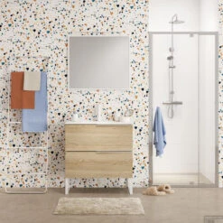 Spiegeldoosje Vrijstaand Sealskin Grace Wit -Sealkin Badkamermeubilair Winkel 361912710 sfeer 3