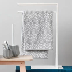 Handdoekrek 2-armig Sealskin Tube Wit -Sealkin Badkamermeubilair Winkel 362383210 sfeer 3