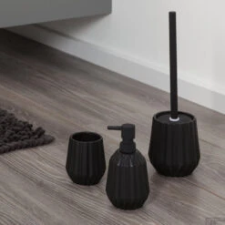 Toiletborstel Met Houder Vrijstaand Sealskin Arte Zwart -Sealkin Badkamermeubilair Winkel 362500219 sfeer 3 2