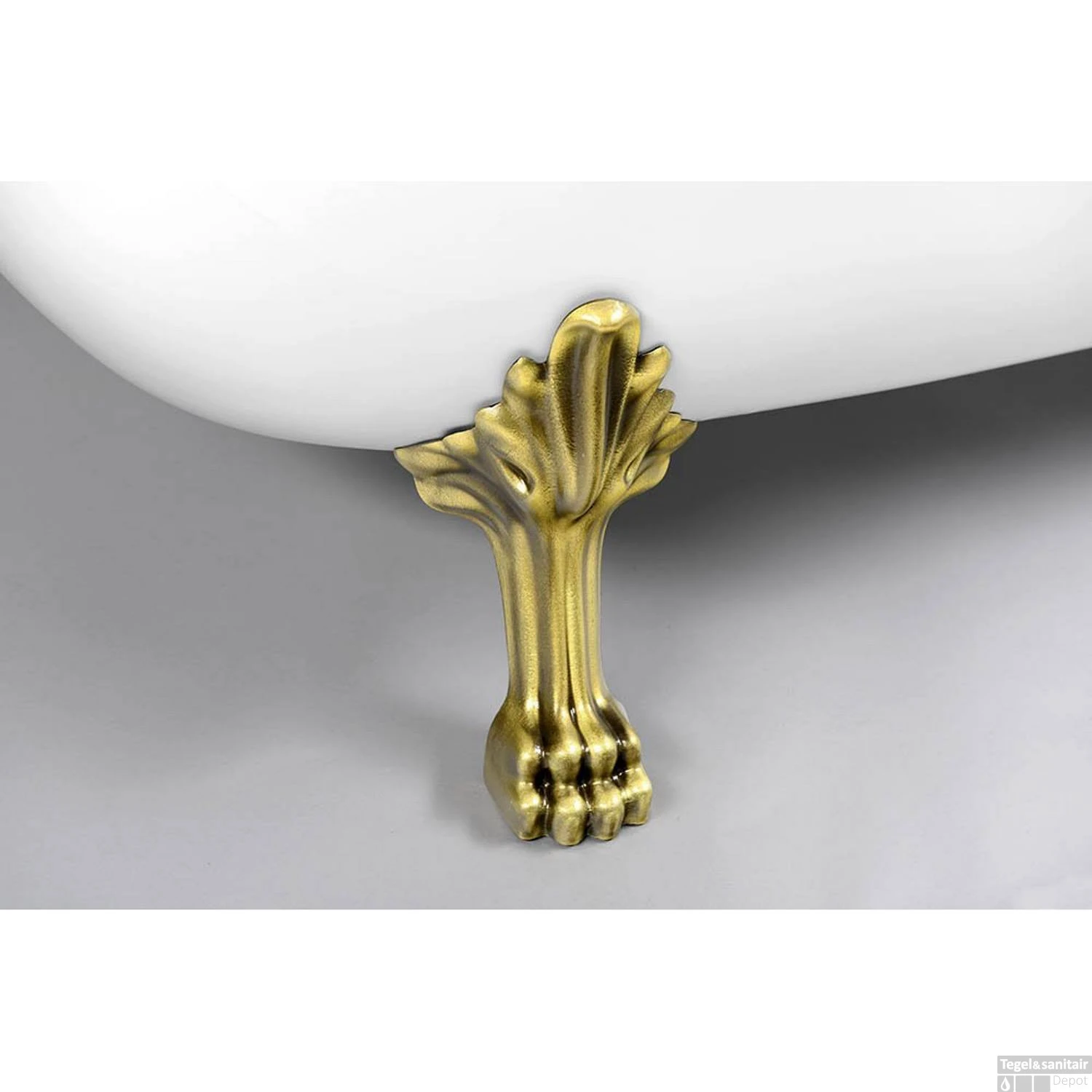 Vrijstaand Bad Sapho Retro 158x73x72 Cm Wit Met Leeuwenpoten Brons - Afbeelding 5