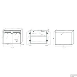 Spiegelkast Best Design Aluma Incl. LED Verlichting 80x60cm -Sealkin Badkamermeubilair Winkel 3803670 tech