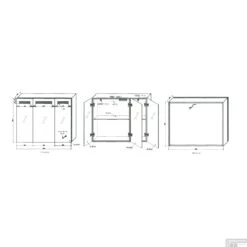 Spiegelkast Best Design Aluma Incl. LED Verlichting 100x80cm -Sealkin Badkamermeubilair Winkel 3803690 tech