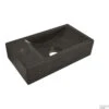 Hardsteen Fontein Wiesbaden 36x18x9cm (Kraangat Links) -Sealkin Badkamermeubilair Winkel 39.3505
