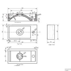 FonteinPack Natuursteen Links 36x18x9 Cm Chroom (Keuze Uit 20 Kranen) -Sealkin Badkamermeubilair Winkel 39.3505 tech