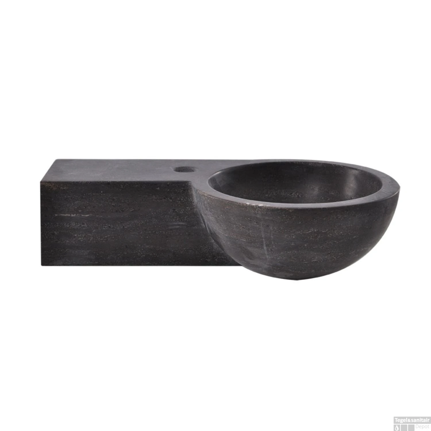 Fontein Wiesbaden Hardsteen Rond Links 40x23x10 Cm 5 Fontein Wiesbaden Hardsteen Rond Links 40x23x10 Cm - Afbeelding 3