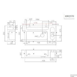 Fontein Best Design Limestone Lopez 40x20x10 Cm (kraangat Rechts) 7 Fontein Best Design Limestone Lopez 40x20x10 Cm (kraangat Rechts) -Sealkin Badkamermeubilair Winkel 4002370 tekening.2