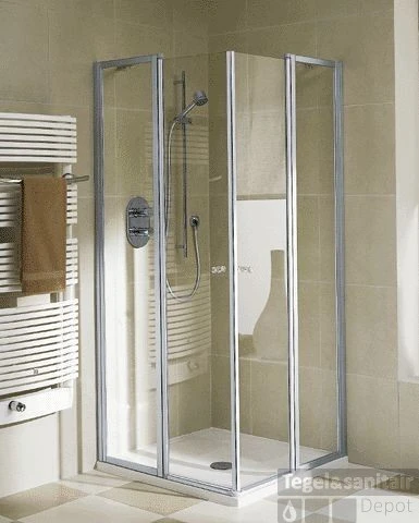 Kermi Ibiza Hoekinst.helft 100cm.re.onder/boven Profielloos Matzilver-clean Glas 3 Kermi Ibiza Hoekinst.helft 100cm.re.onder/boven Profielloos Matzilver-clean Glas