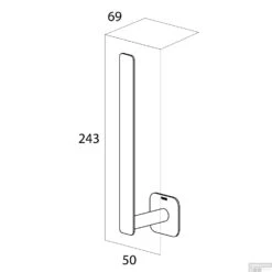 Reserverolhouder Tiger Colar Geborsteld RVS 15 Reserverolhouder Tiger Colar Geborsteld RVS -Sealkin Badkamermeubilair Winkel 4008911312416 6