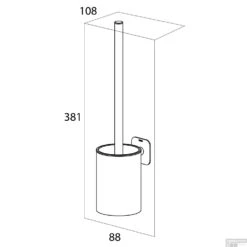 Toiletborstel Met Houder Tiger Colar Geborsteld RVS -Sealkin Badkamermeubilair Winkel 4008911314403 5