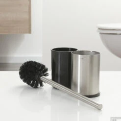 Vrijstaande Toiletborstel Met Houder Tiger Colar RVS Geborsteld -Sealkin Badkamermeubilair Winkel 4008911314410 4