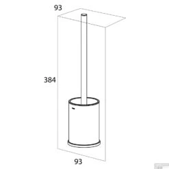 Vrijstaande Toiletborstel Met Houder Tiger Colar RVS Geborsteld -Sealkin Badkamermeubilair Winkel 4008911314410 5