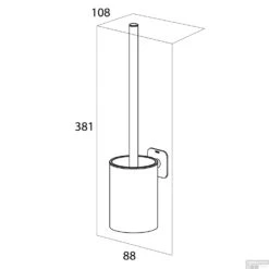 Toiletborstel Met Houder Tiger Colar Gepolijst RVS -Sealkin Badkamermeubilair Winkel 4008911314427 8
