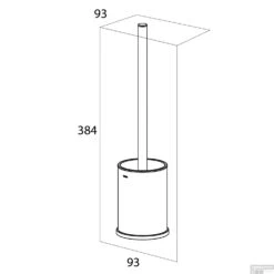 Vrijstaande Toiletborstel Met Houder Tiger Colar RVS Gepolijst -Sealkin Badkamermeubilair Winkel 4008911314434 8