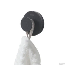 Handdoekhaak Tiger Urban Groot Rond Mat Zwart -Sealkin Badkamermeubilair Winkel 4008911317077 1