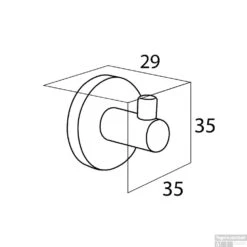 Haak Klein Tiger Boston RVS Glans -Sealkin Badkamermeubilair Winkel 4008913095416 haak klein tiger boston rvs glans tech