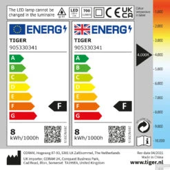 LED Spiegel Verlichting Tiger Aurel 4000K 40 Cm Chroom -Sealkin Badkamermeubilair Winkel 4008919053403 9