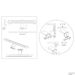 Spiegel Verlichting Tiger Ancis LED 4000K 40x4x10.5 Cm Wit -Sealkin Badkamermeubilair Winkel 4008919067417 12