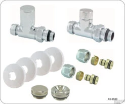 Riko Luxe Rad.aansluitset Recht