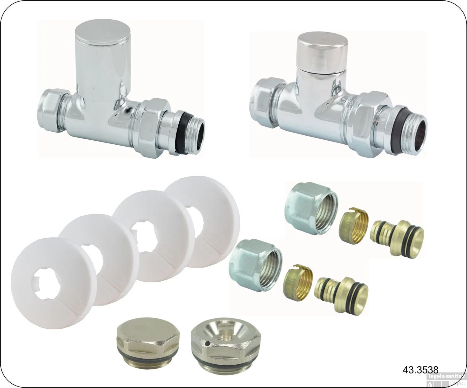 Riko Luxe Rad.aansluitset Recht 3 Riko Luxe Rad.aansluitset Recht