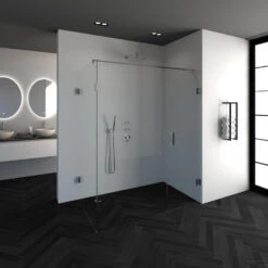 Douchecabine Compleet Just Creating Profielloos 3-Delig 100x160 Cm Chroom -Sealkin Badkamermeubilair Winkel 4jc10 100x160ch 1