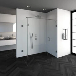 Douchecabine Compleet Just Creating Profielloos 3-Delig 100x160 Cm RVS -Sealkin Badkamermeubilair Winkel 4jc10 100x160g 1