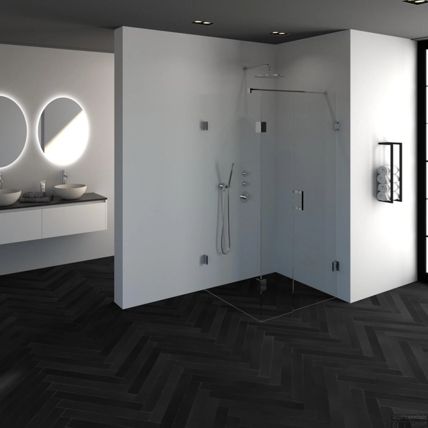 Douchecabine Compleet Just Creating Profielloos 3-Delig 90x100 Cm Chroom 4 Douchecabine Compleet Just Creating Profielloos 3-Delig 90x100 Cm Chroom - Afbeelding 2