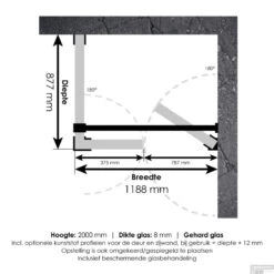 Douchecabine Compleet Just Creating Profielloos 3-Delig Dubbel Draaibaar 90x120 Cm Chroom -Sealkin Badkamermeubilair Winkel 4jc11 90x120ch t