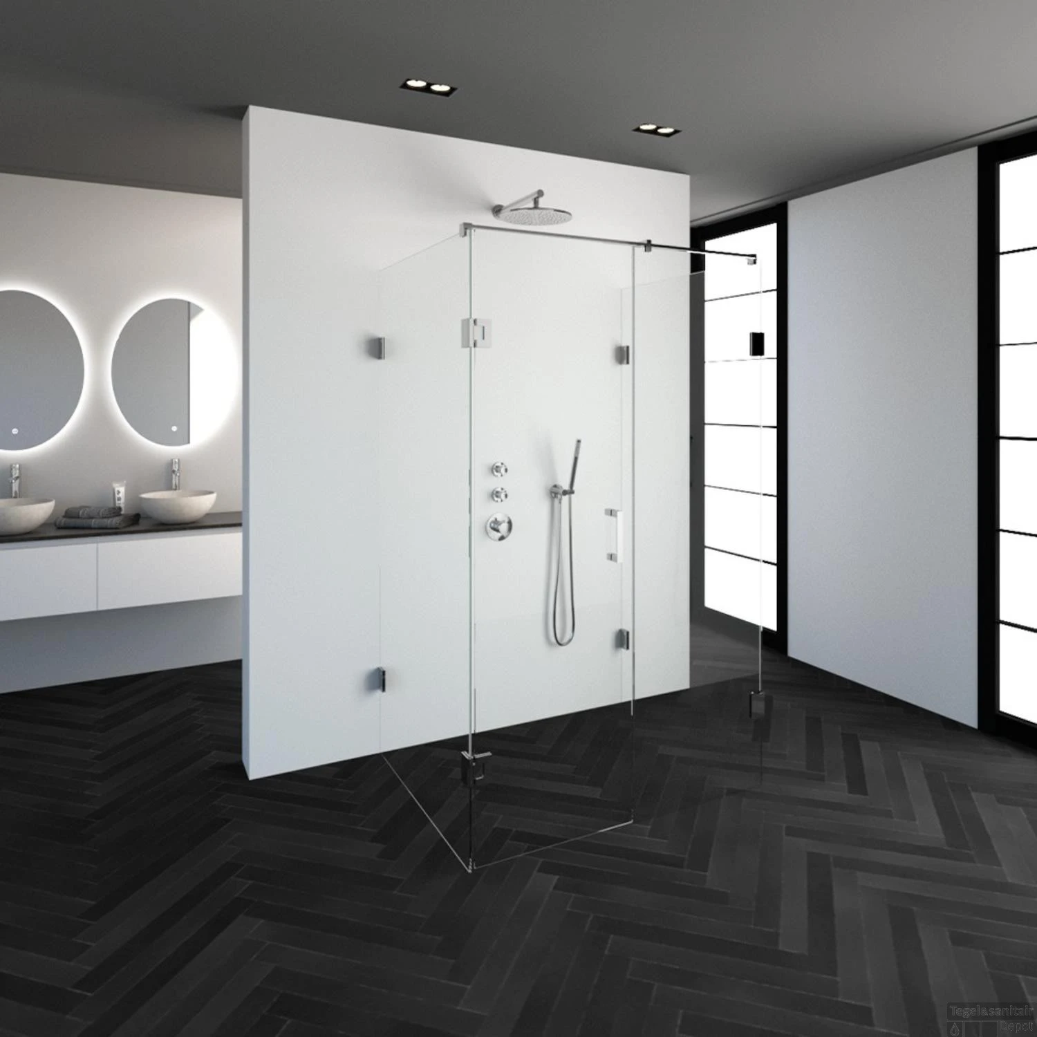 Douchecabine Compleet Just Creating Profielloos XL 100x120 Cm Chroom 4 Douchecabine Compleet Just Creating Profielloos XL 100x120 Cm Chroom - Afbeelding 2