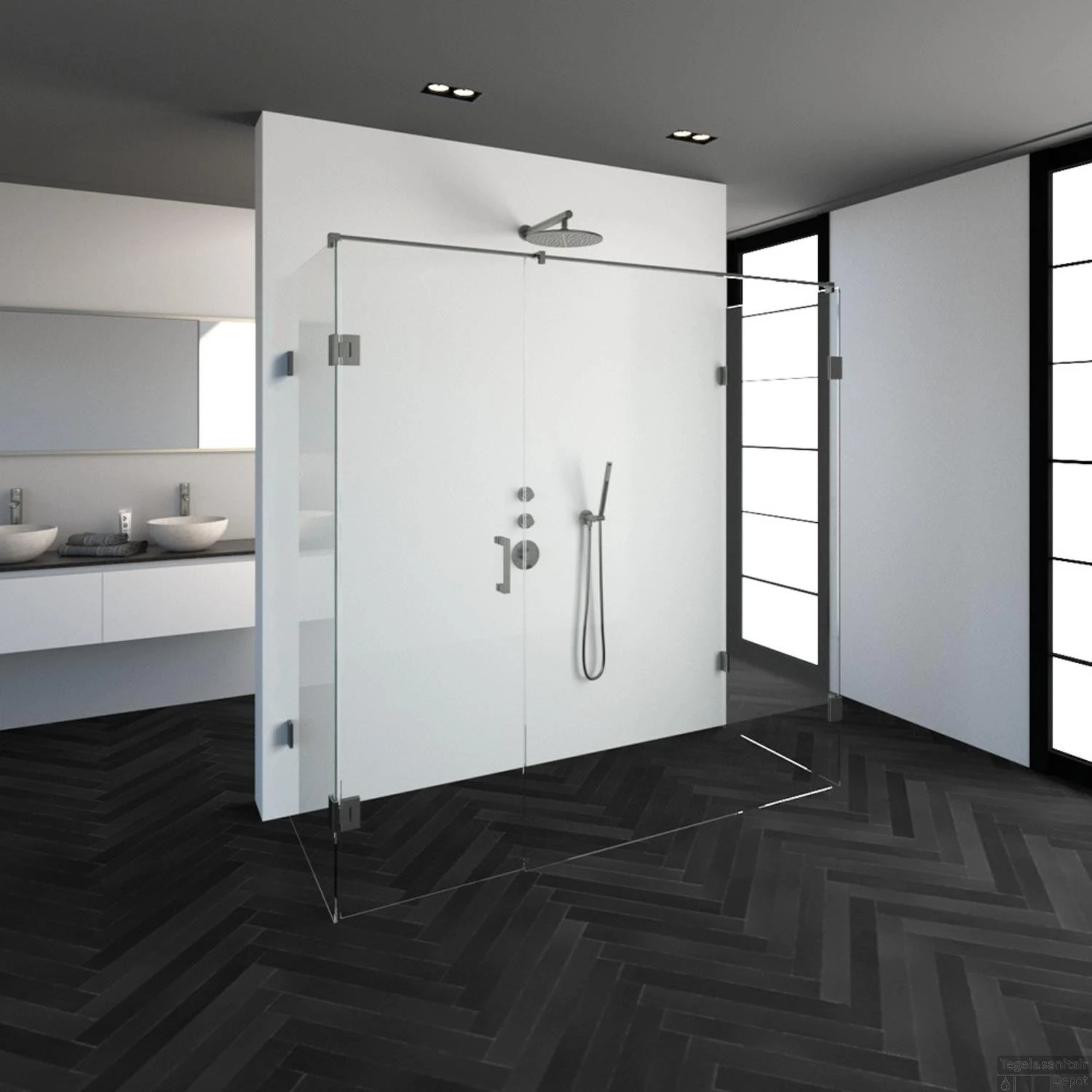 Douchecabine Compleet Just Creating Profielloos XL 80x200 Cm RVS 4 Douchecabine Compleet Just Creating Profielloos XL 80x200 Cm RVS - Afbeelding 2