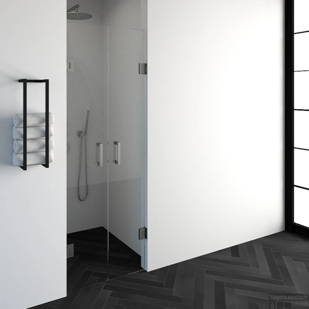 Pendeldeuren Compleet Just Creating Profielloos 70x200 Cm RVS 3 Pendeldeuren Compleet Just Creating Profielloos 70x200 Cm RVS