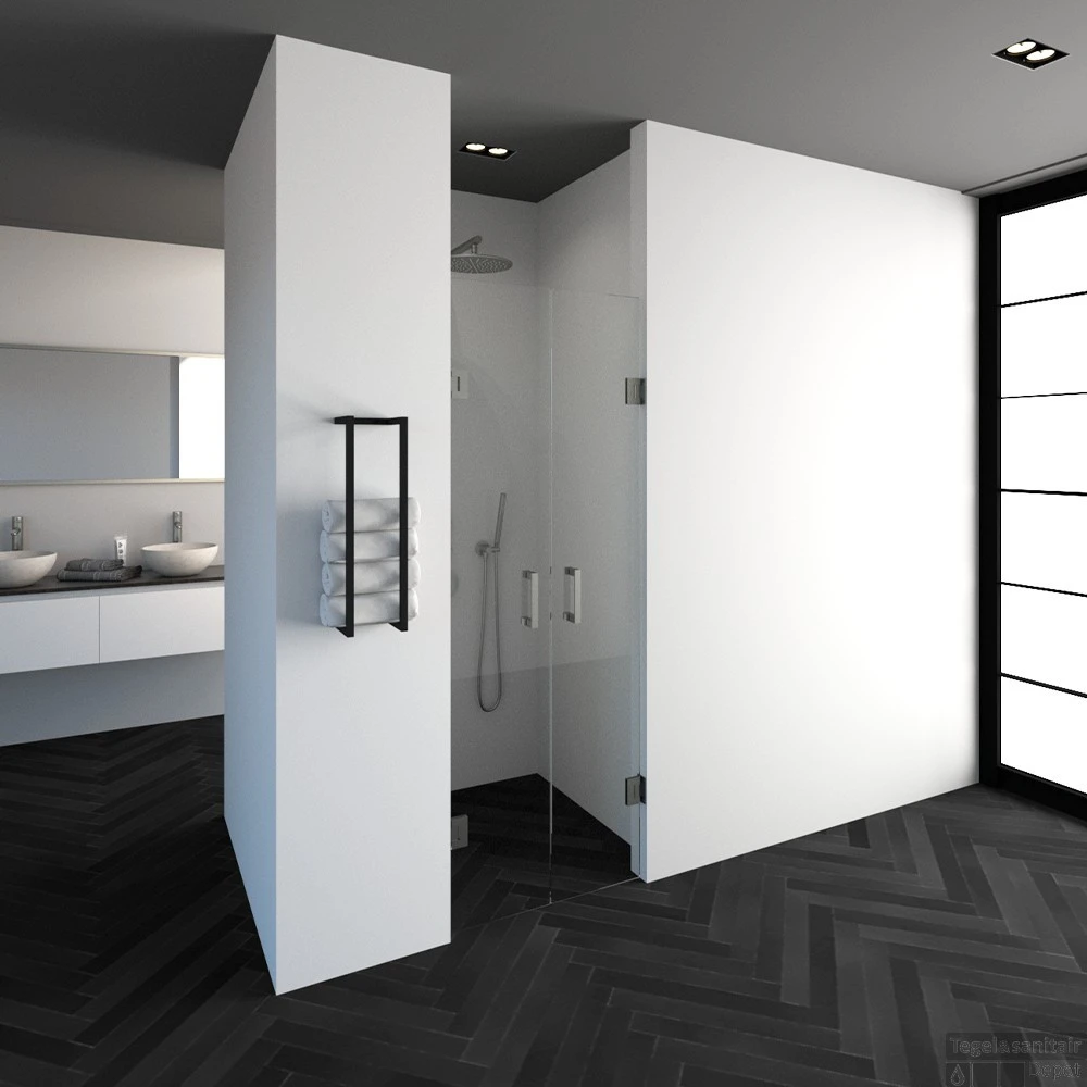 Pendeldeuren Compleet Just Creating Profielloos 70x200 Cm RVS 4 Pendeldeuren Compleet Just Creating Profielloos 70x200 Cm RVS - Afbeelding 2