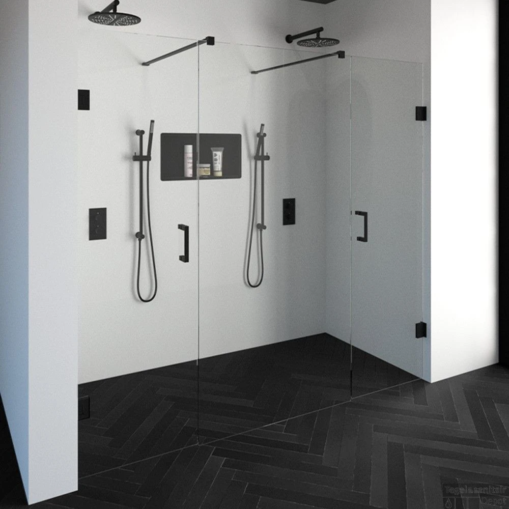 Niscabine XL Compleet Just Creating 220x200 Cm 60/100/60 Mat Zwart 3 Niscabine XL Compleet Just Creating 220x200 Cm 60/100/60 Mat Zwart