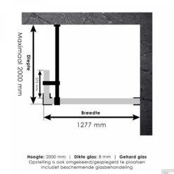Inloopdouche Compleet Just Creating Profielloos 130/40 Cm Goud -Sealkin Badkamermeubilair Winkel 4jc2 130 40 t 3