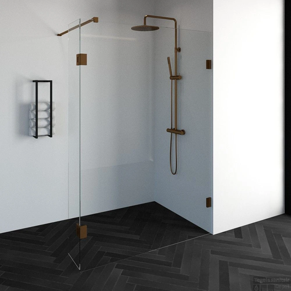 Inloopdouche Compleet Just Creating Profielloos 140/30 Cm Draaibaar Koper 3 Inloopdouche Compleet Just Creating Profielloos 140/30 Cm Draaibaar Koper