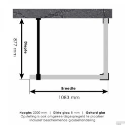 Inloopdouche Compleet Just Creating Profielloos 90x110 Cm Reversed Goud -Sealkin Badkamermeubilair Winkel 4jc4 90x110 t 3