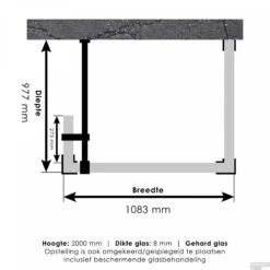 Inloopdouche Compleet Just Creating Profielloos 100x110/30 Cm Reversed Goud -Sealkin Badkamermeubilair Winkel 4jc5 100x110 30 t 3