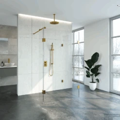 Inloopdouche Compleet Just Creating Profielloos 100x120/40 Cm Reversed Goud -Sealkin Badkamermeubilair Winkel 4jc5 100x120 40u 1