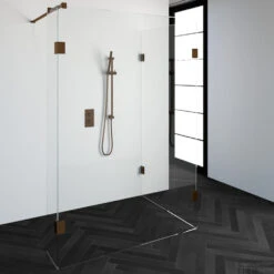 Inloopdouche Compleet Just Creating Profielloos 100x140/30 Cm Reversed Koper