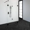 Inloopdouche Compleet Just Creating Profielloos 100x90/40 Cm Reversed Mat Zwart -Sealkin Badkamermeubilair Winkel 4jc5 100x90 40a