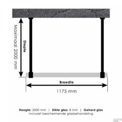Doorloopdouche Compleet Just Creating Profielloos 120x200 Cm Chroom -Sealkin Badkamermeubilair Winkel 4jc7 120 t 1
