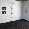 Doorloopdouche Compleet Just Creating Profielloos 140x200 Cm Chroom