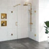 Douchecabine Compleet Just Creating 2-Delig Profielloos 120x80 Cm Goud -Sealkin Badkamermeubilair Winkel 4jc9 120x80u